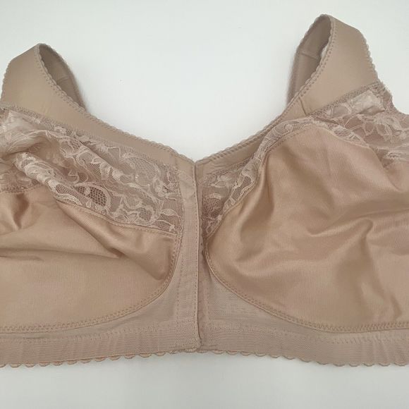 Glamorise 48DD Women's Full Figure Magic Lift Front Close Support Bra CH400 - Picture 2 of 16